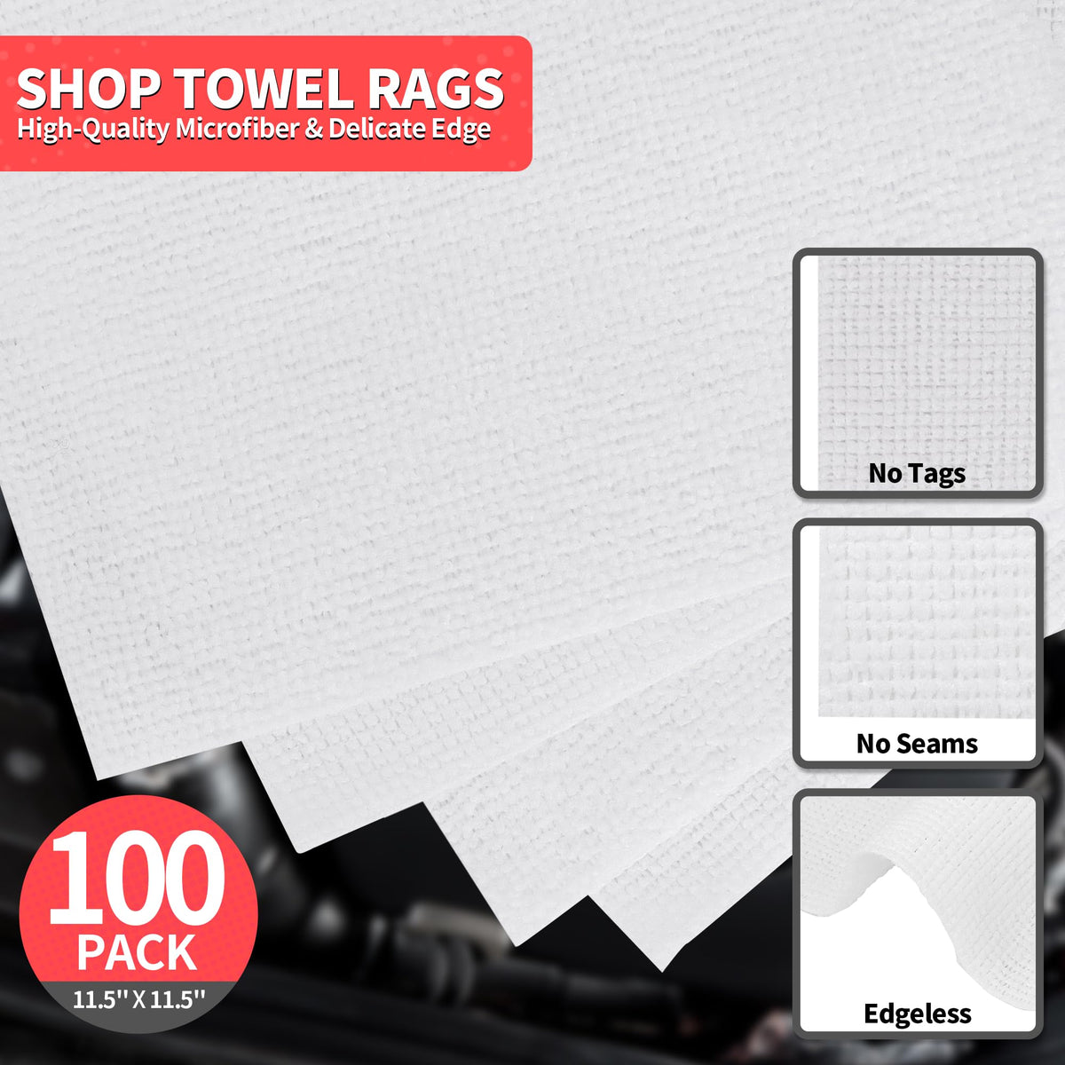HOMERHYME single cloth flat lay illustrating usable size and shape