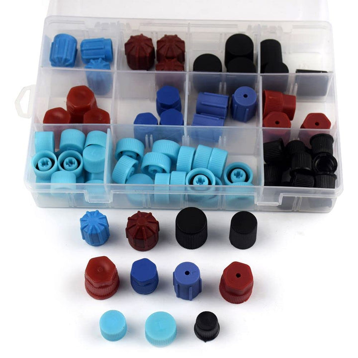 HomeSoGood front view of 77-piece cap box showing organized storage and convenience