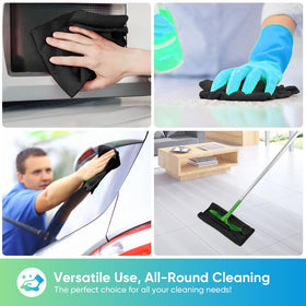 HOMEXCEL cleaning car interior highlighting lint-free safe detailing