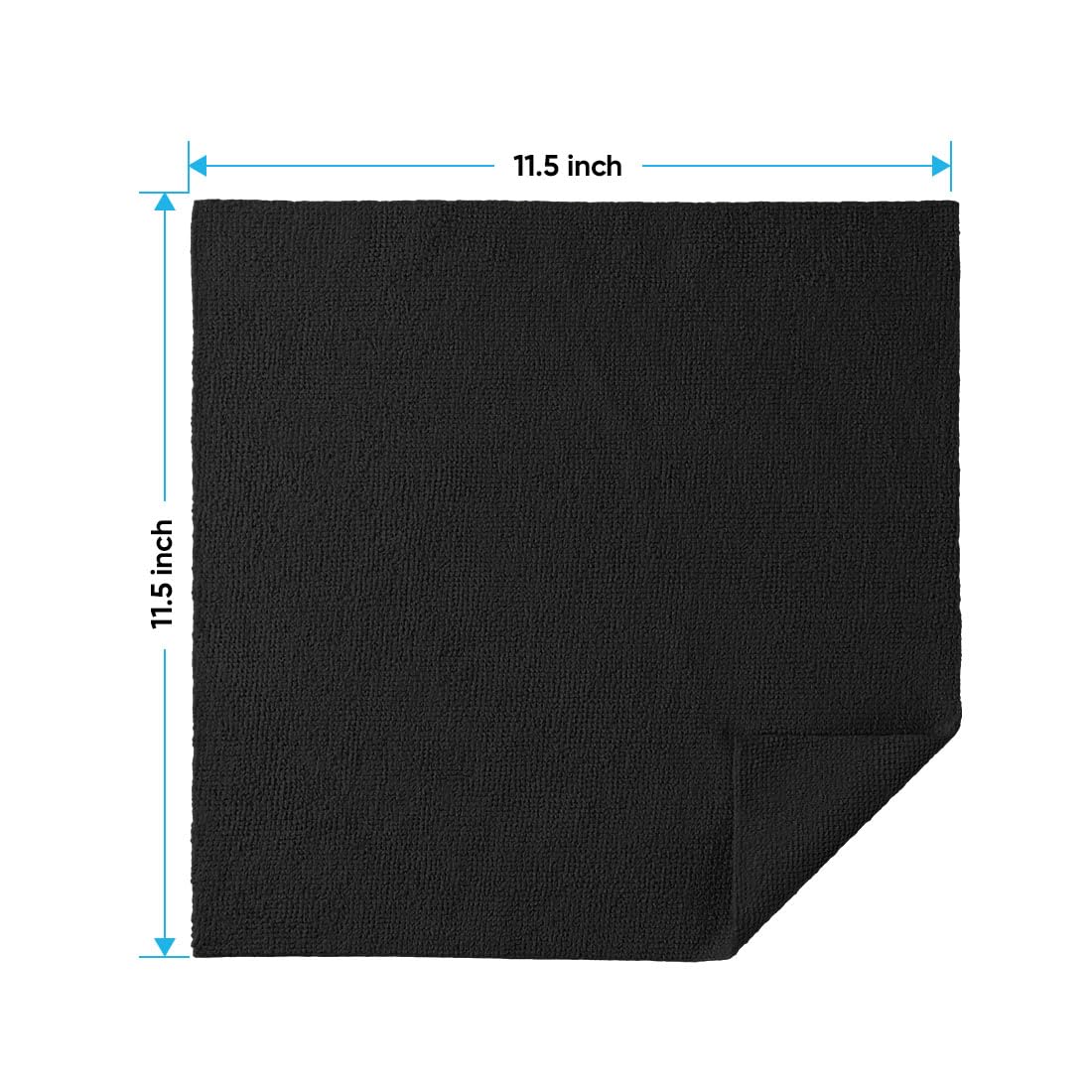 HOMEXCEL close-up of microfiber texture demonstrating effective dirt pickup