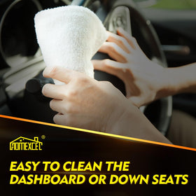 HOMEXCEL towel absorbing water on a wet surface for fast drying