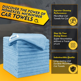 HOMEXCEL close-up of microfiber texture for superior dirt capture benefit