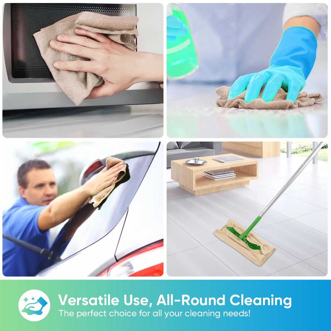 HOMEXCEL stacked towels display size and long-lasting thickness