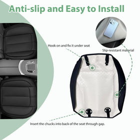 HOMOSTARRY seat bottom protecting upholstery under a child's booster seat benefit