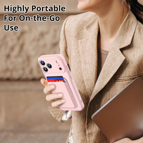 Homstect case in hand on commute showing compact convenience and style