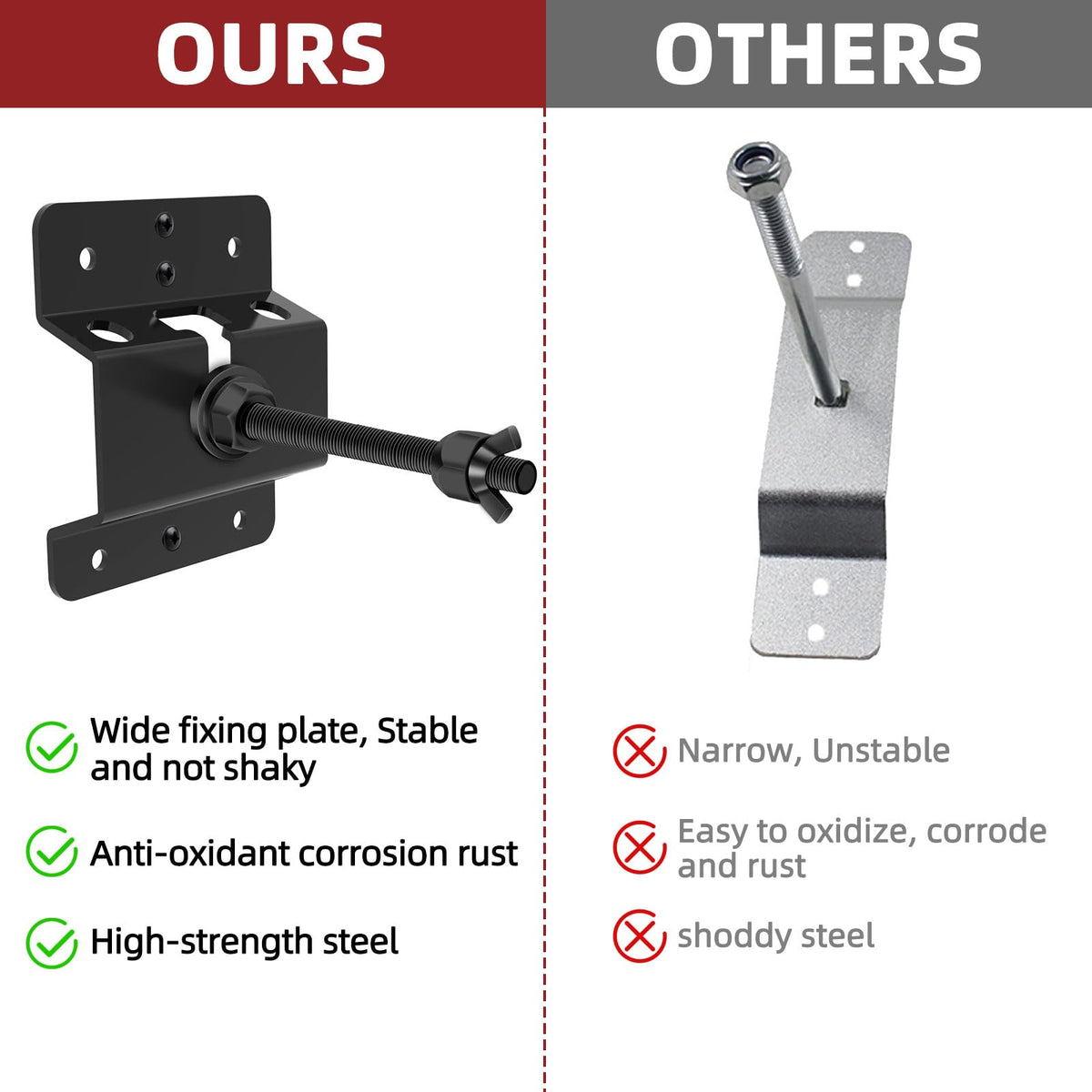 Homydom spare tire bracket installed inside trailer improving space use