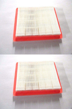Honda 2-pack air filter front view showing OEM packaging and clear fit benefits
