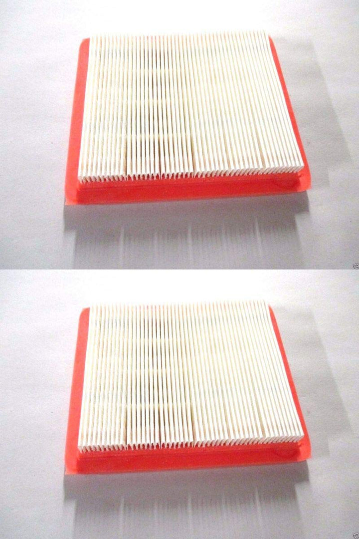 Honda 2-pack air filter front view showing OEM packaging and clear fit benefits