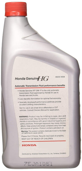 Honda ATF DW-1 pouring into transmission with scale for correct quantity benefit