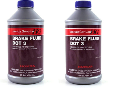 Honda brake fluid front packaging showing OEM label and part number benefit