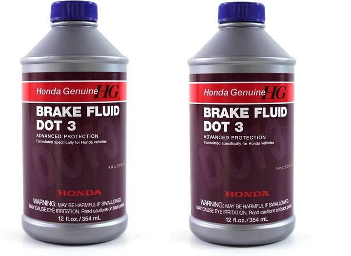 Honda brake fluid front packaging showing OEM label and part number benefit