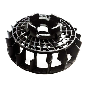 Honda cooling fan installed on engine demonstrating restored cooling