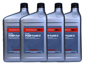 Honda dual pump fluid front packaging showing genuine bottle and benefits