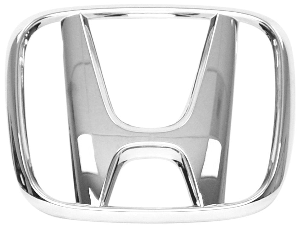 Honda emblem installed on vehicle grille demonstrating proper fit and restored appearance