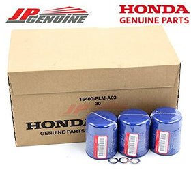 Close-up of Honda filter media and gasket detail demonstrating OEM filtration quality