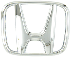 Honda front grille emblem front view showing authentic OEM fit and finish