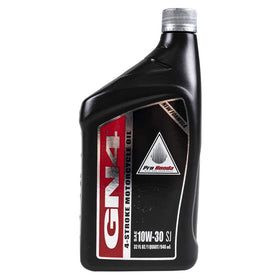 Close-up of the Honda GN4 10W-30 label highlighting specification and part number accuracy