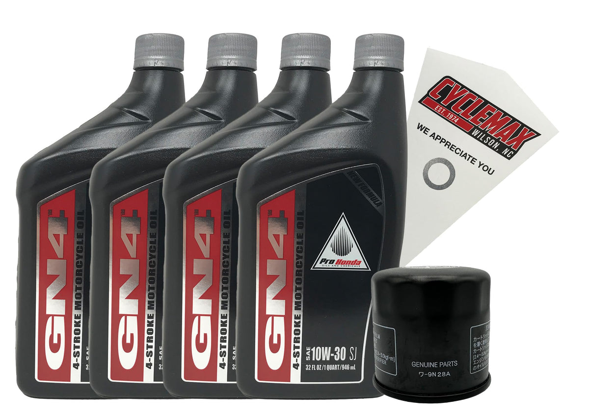 Honda Goldwing oil filter service kit front view showing OEM filter and benefits