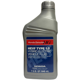 Honda HEVF Type 1.0 front bottle showing brand and size for correct replacement
