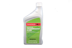 Honda manual transmission fluid front bottle showing label and OEM trust benefit