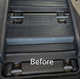 Generic installed covers in second-row demonstrating preserved Magic Slide function