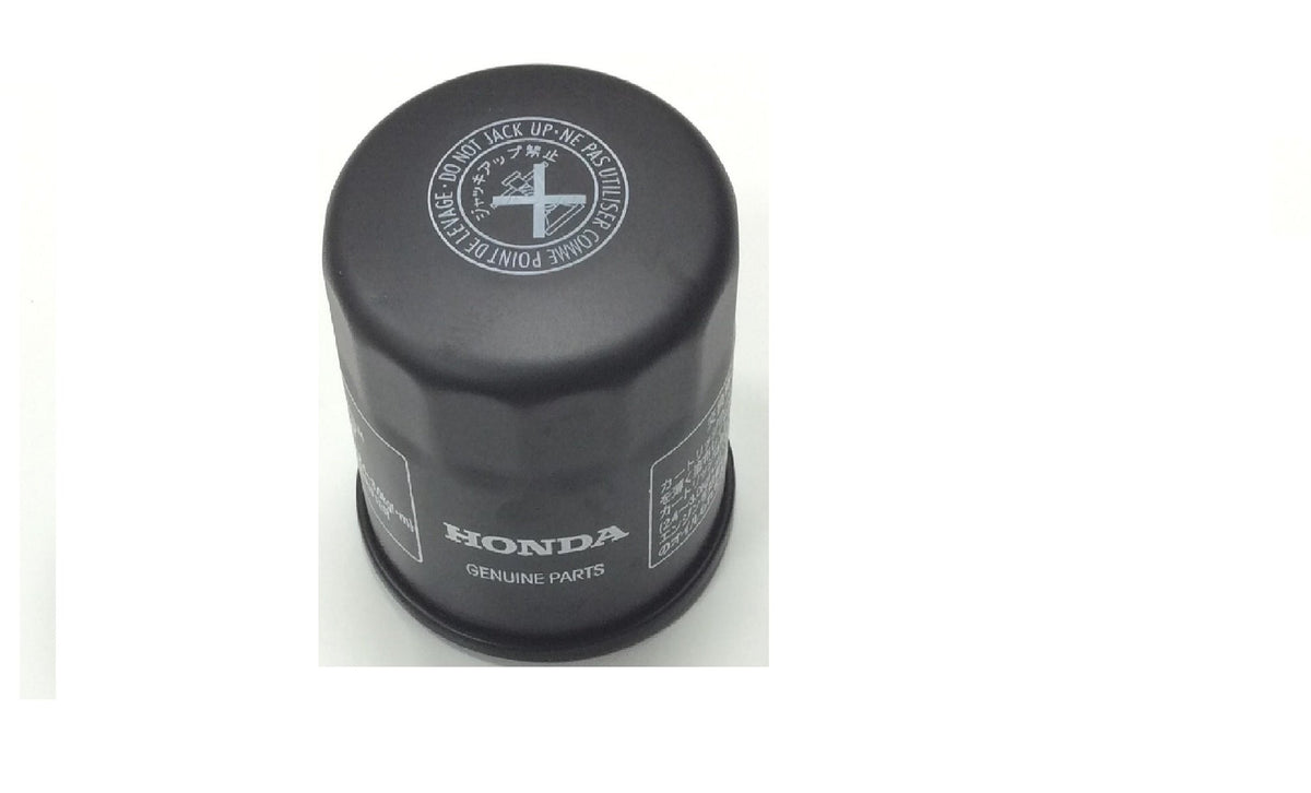 Honda OEM oil filter front view showing genuine part protecting engine longevity