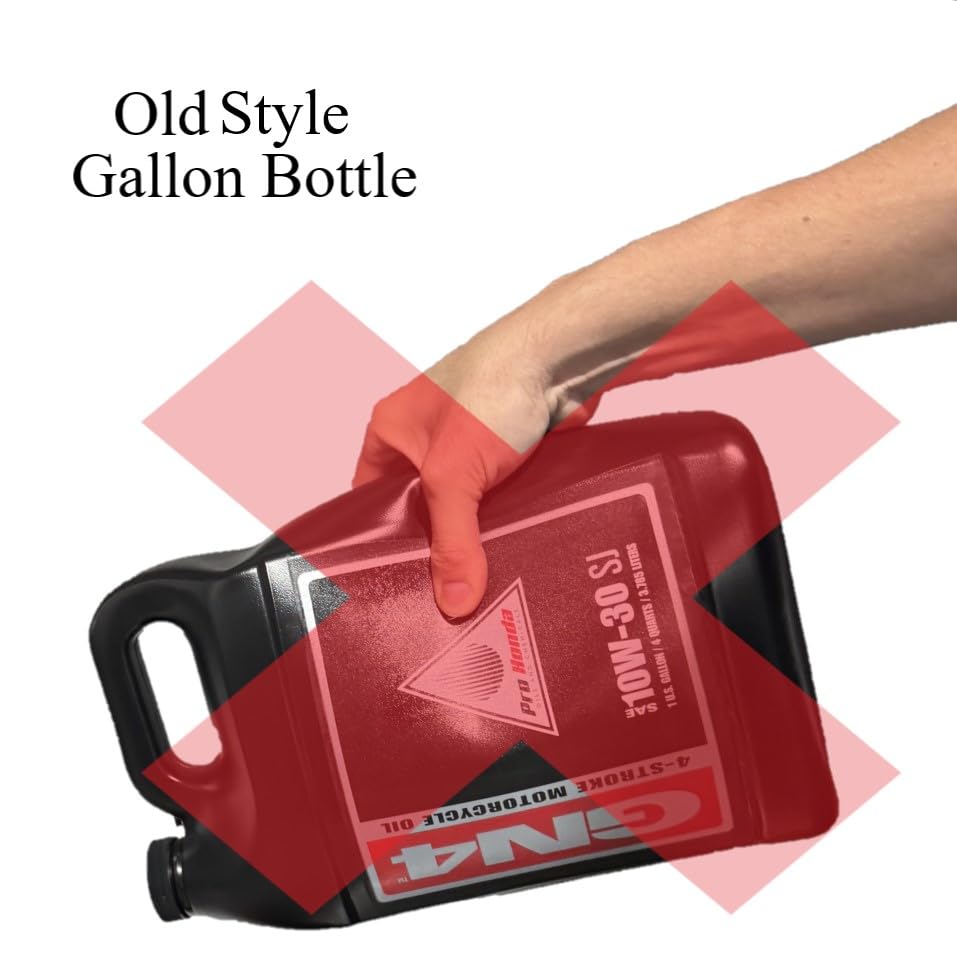 Pouring GN4 oil during oil change on Honda Aquatrax for reliable lubrication