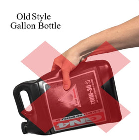 Pouring GN4 oil during oil change on Honda Aquatrax for reliable lubrication