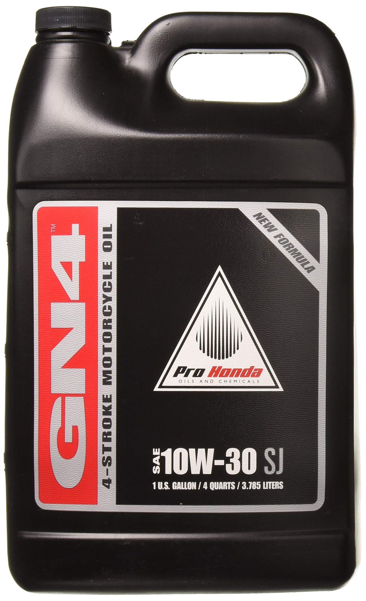 Honda Pro GN4 1-gallon front view showing durable packaging and correct oil choice