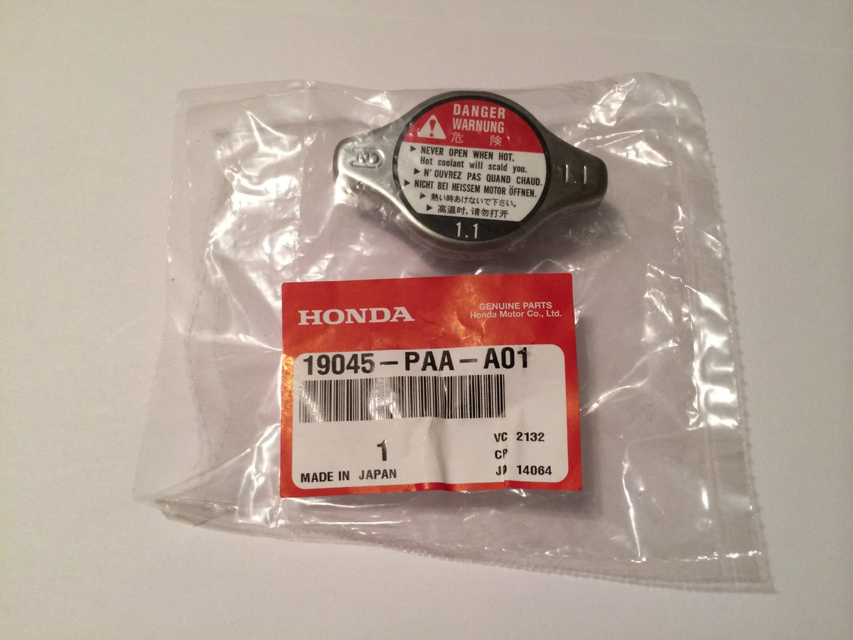 Honda radiator cap seal closeup showing gasket detail for leak prevention