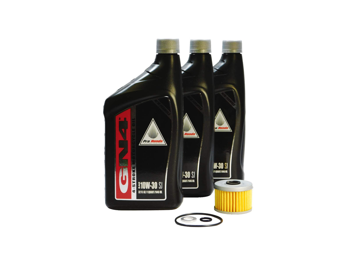 Honda Rancher oil change kit front packaging showing correct fit and reliability