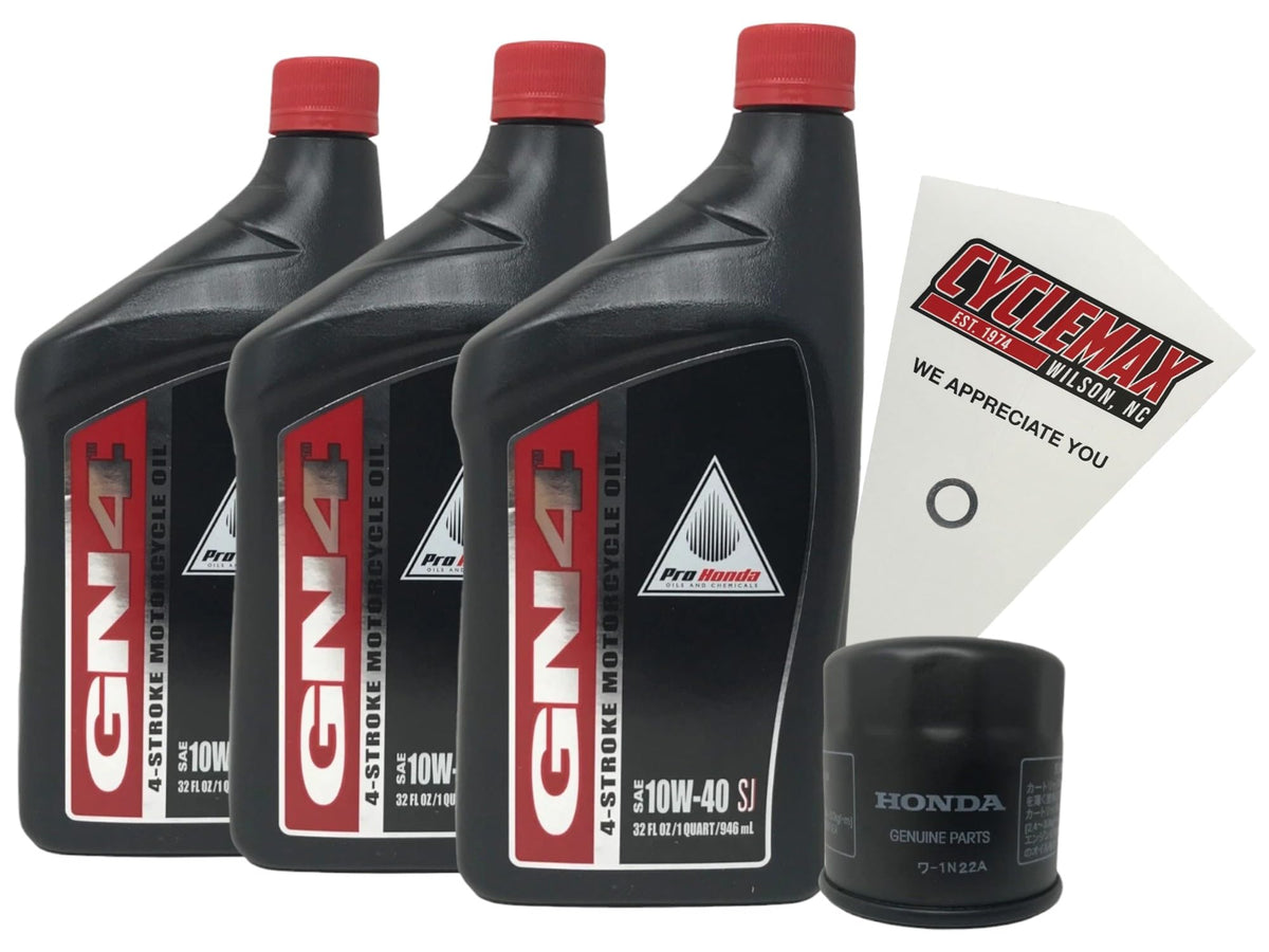 Honda oil change kit packaging showing all included OEM parts and convenience