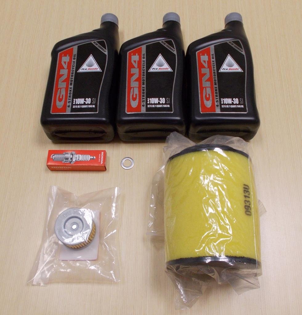 Honda TRX420 Rancher kit front packaging showing included parts and easy maintenance