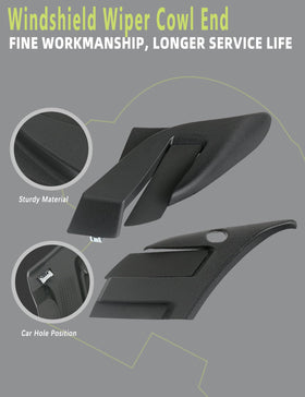 HONFQP cowl ends installed on a Silverado showing improved wiper clearance