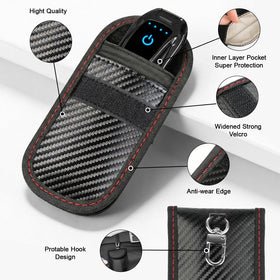 HONGDDY key fob close-up of roll-and-stay seal preventing unauthorized car access