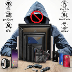HONGDDY tablet and phone pouch in use demonstrating protected device transport