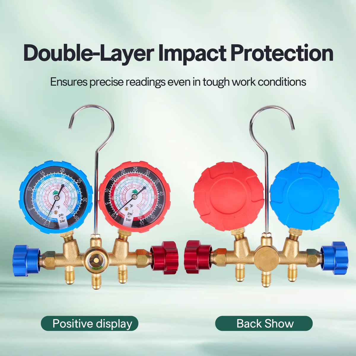 hongsen metal control knob in hand allowing precise pressure adjustments