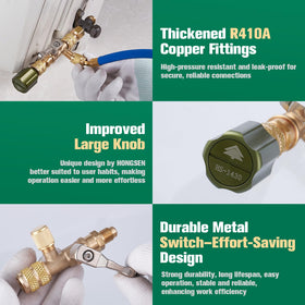 Hongsen reinforced metal knob grip for durable, comfortable operation