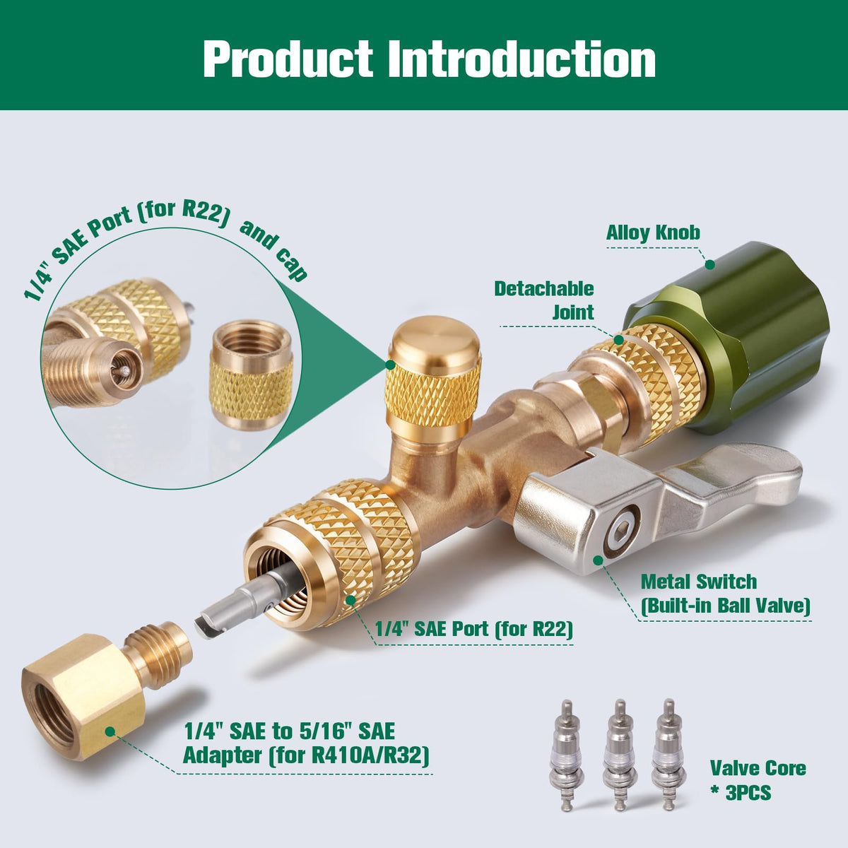 Hongsen tool in use on AC service port enabling safe core removal