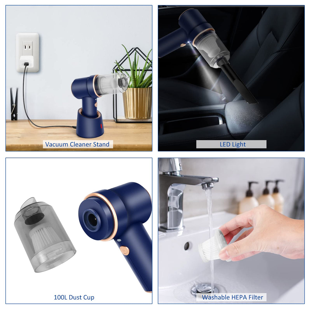 Honlibey accessories layout showing nozzles and brushes for versatile cleaning