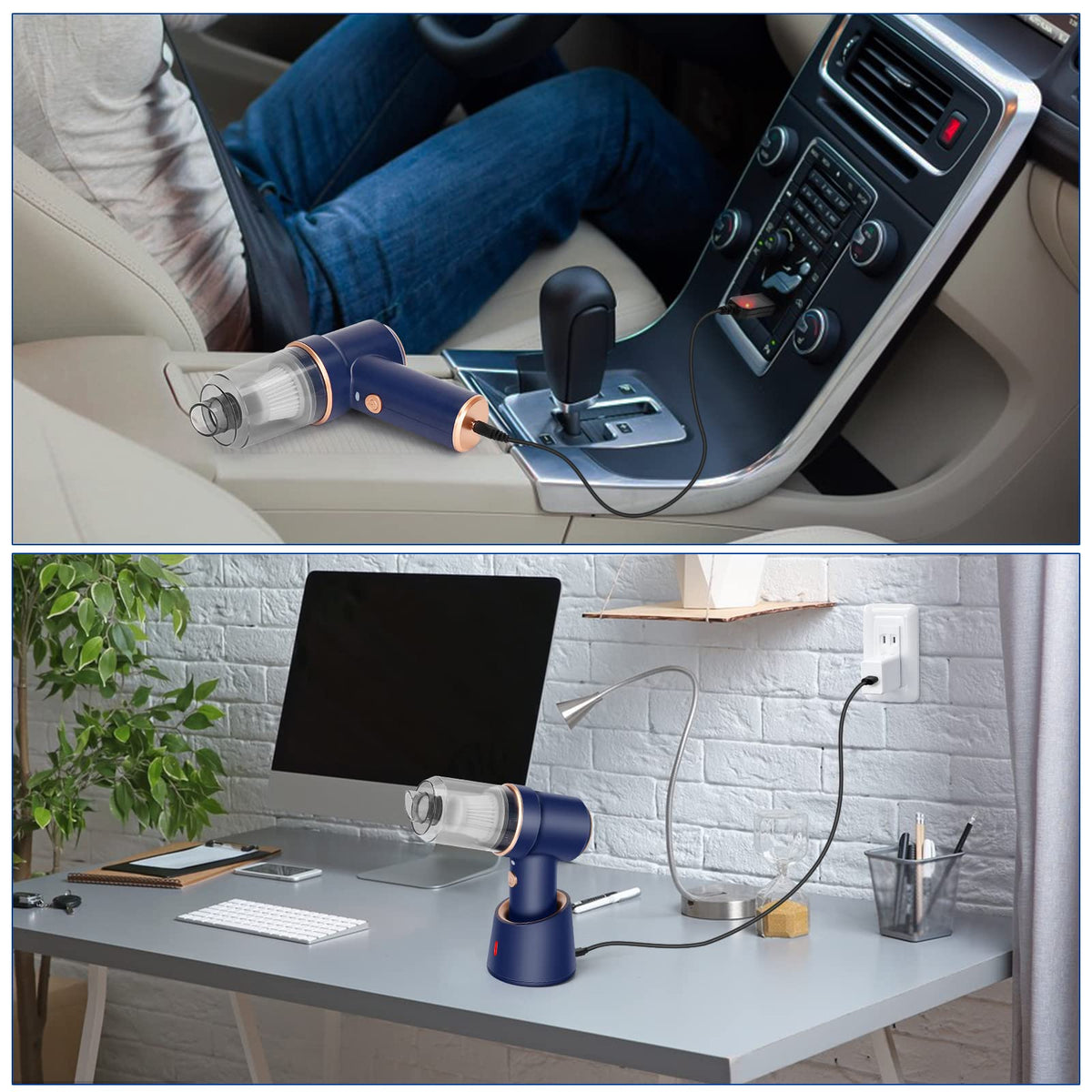 Honlibey charging base setup with USB cable for convenient storage and charging