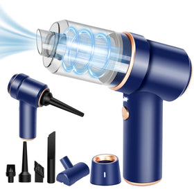 Honlibey front view handheld vacuum showing compact design and LED for precise cleaning