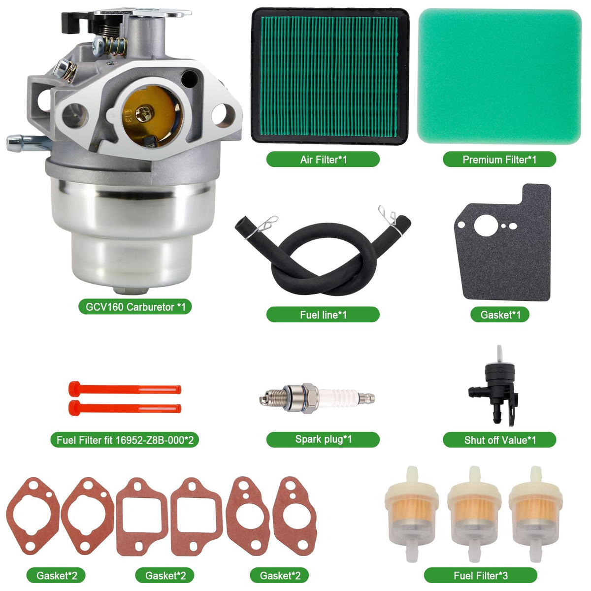 HOOAI complete tune-up kit layout for straightforward replacement