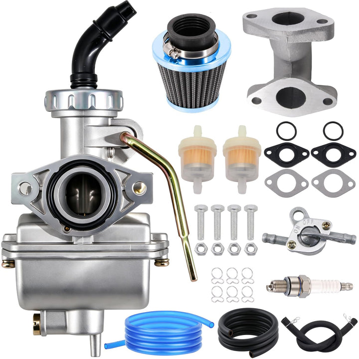 HOOAI front view of PZ20 carburetor showing mounting ports for reliable fit
