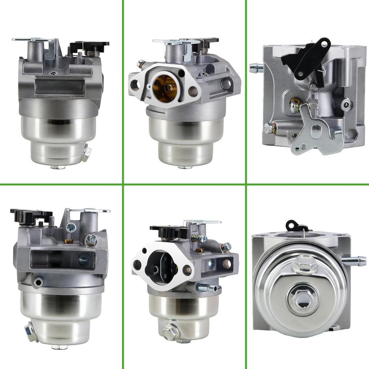 HOOAI carburetor next to coin showing compact size and compatibility