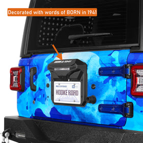 Hooke Road retaining OEM backup camera visible through tailgate vent cover for continued safety