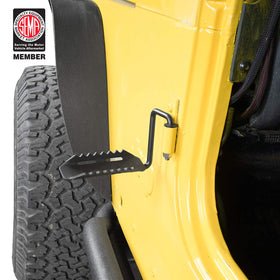 Hooke Road close-up of anti-skid surface on peg providing secure traction for boots