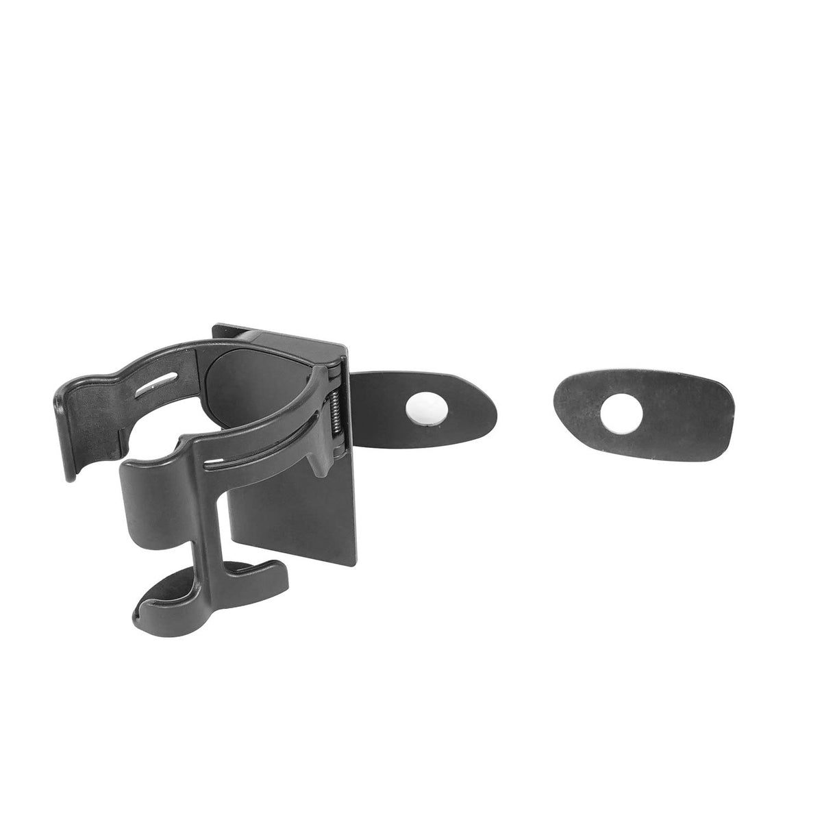 Hooke Road cup holder with water bottle holding beverages within reach