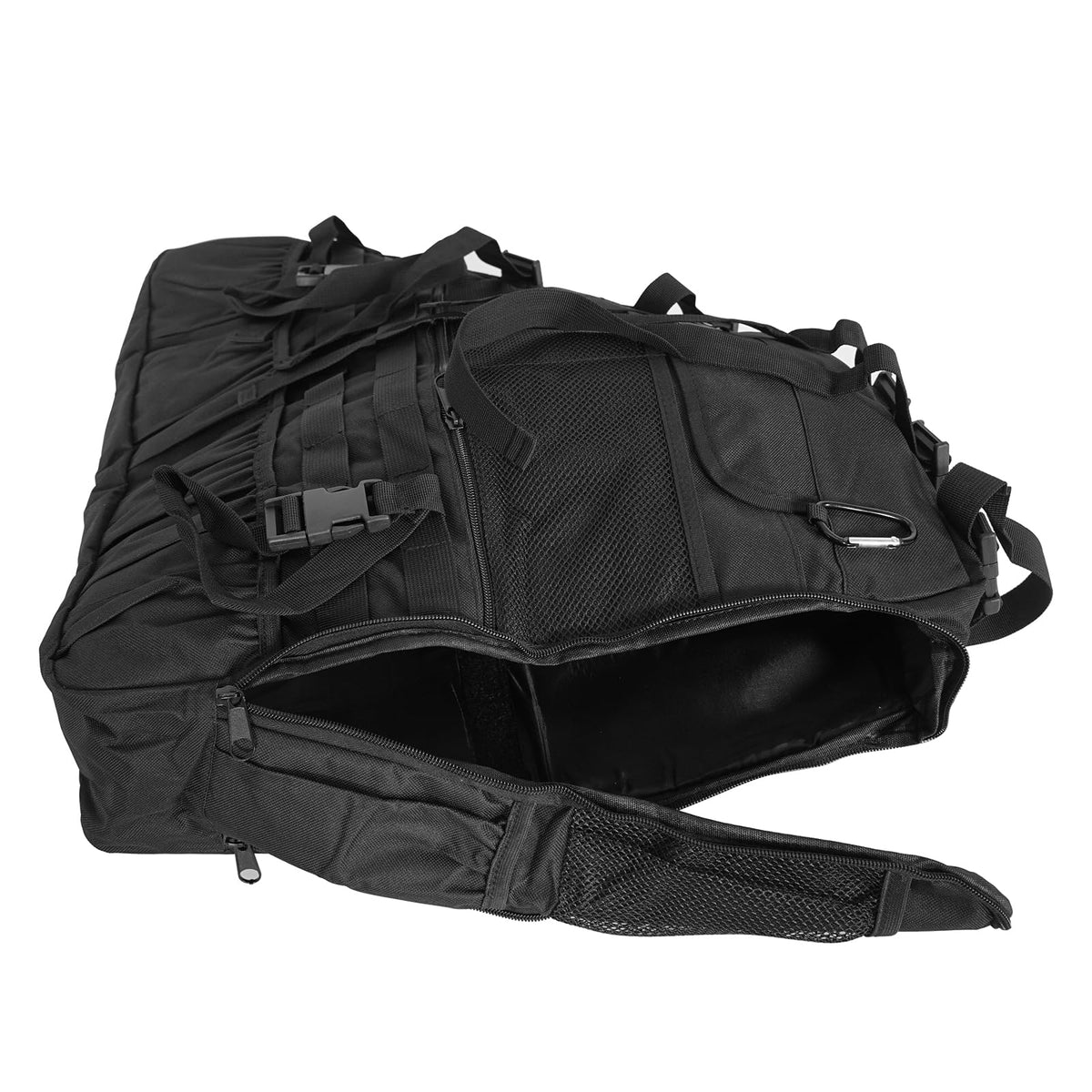 Hooke Road bag filled with tools showing efficient gear storage benefit