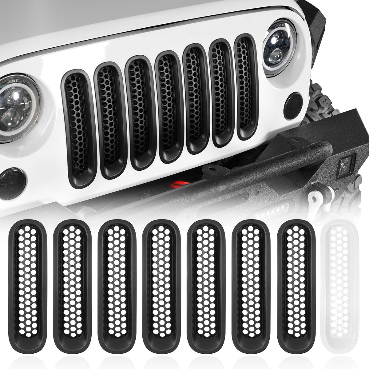 Hooke Road front view showing full grille installed and improved protection